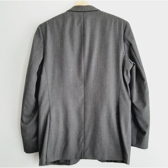 BANANA REPUBLIC 100% Wool Tailored Fit Blazer Jacket Gray Men's Sz 42 R - Picture 6 of 15